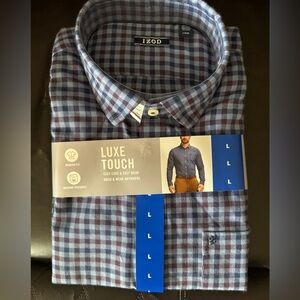 IZOD Men's Blue Checkered Shirt